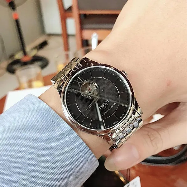 Đồng Hồ Nam Tissot Tradition Automatic Watch T063.907.11.058.00 Màu Bạc