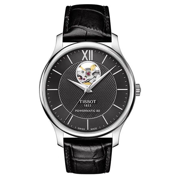 Đồng Hồ Nam Tissot Tradition Powermatic 80 T063.907.16.058.00 Màu Đen - Đồng hồ - Vua Hàng Hiệu