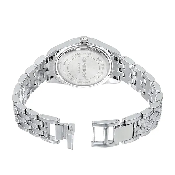 Đồng Hồ Nữ Armitron Women's Genuine Crystal Accented Bracelet Watch 75/5763 Màu Bạc
