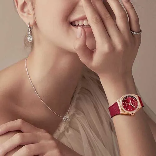 Đồng Hồ Nữ Bonest Gatti Starry Watch BG8902-L5 Màu Đỏ Hồng