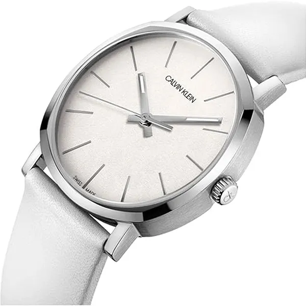 Đồng Hồ Nữ Calvin Klein CK Women's Leather Watch K8Q331L2 Màu Trắng