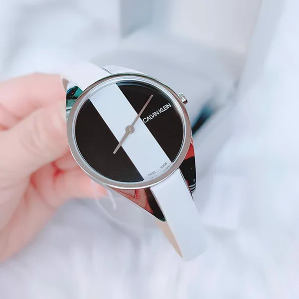 Đồng Hồ Nữ Calvin Klein Rebel K8P231L1 Màu Đen Trắng