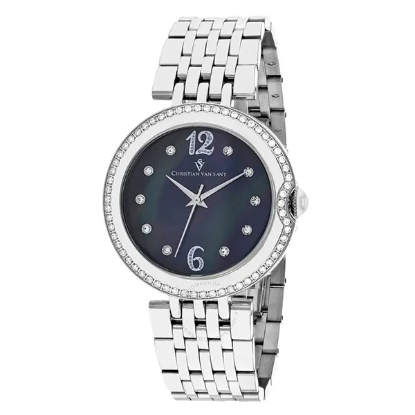 Đồng Hồ Nữ Christian Van Sant Jasmine Women's Watch CV1611 Màu Bạc