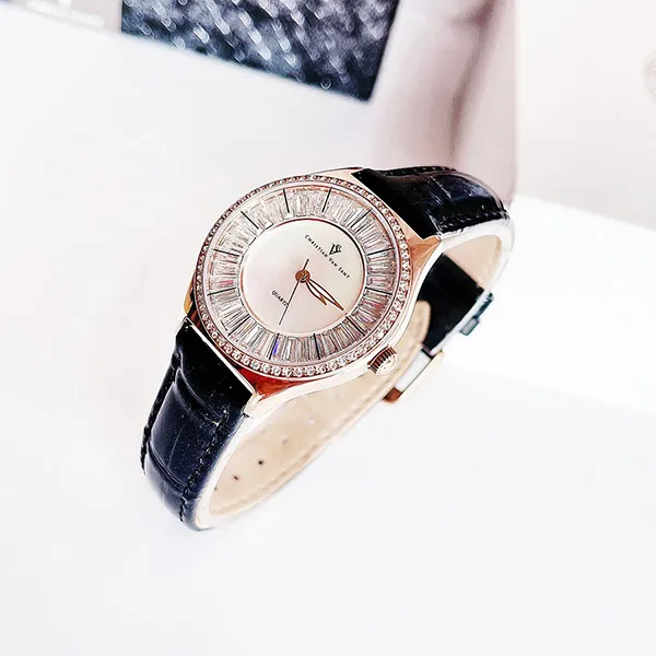 Đồng Hồ Nữ Christian Van Sant Luna Quartz Ladies Watch CV3205 Màu Vàng Hồng Phối Trắng