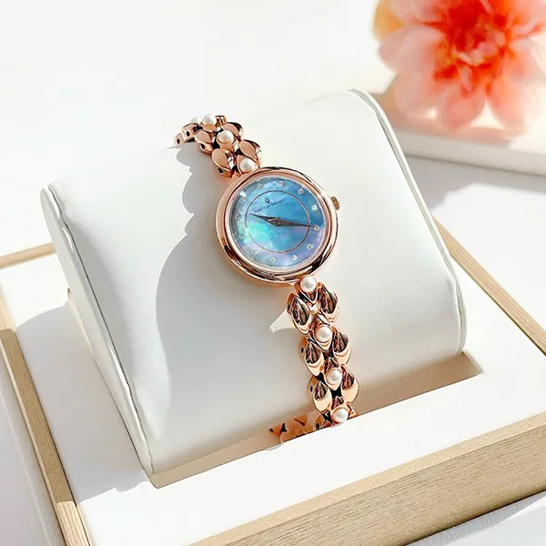 Đồng Hồ Nữ Christian Van Sant Perla Blue Mother Of Pearl Dial Watch CV0614 Màu Vàng Hồng - Đồng hồ - Vua Hàng Hiệu