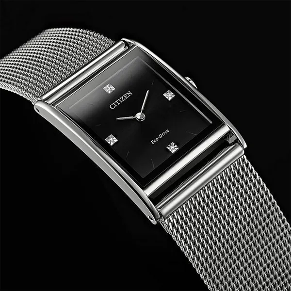 Đồng Hồ Nữ Citizen Eco-Drive Axiom Diamond Watch BL6000-55E Màu Bạc