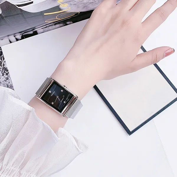 Đồng Hồ Nữ Citizen Eco-Drive Axiom Diamond Watch BL6000-55E Màu Bạc