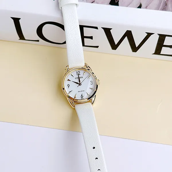 Đồng Hồ Nữ Citizen Eco-Drive EM0682-07A Màu Trắng Vàng