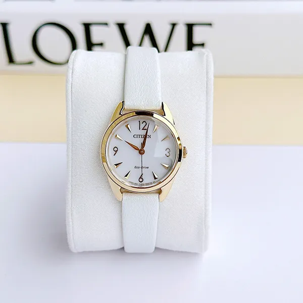 Đồng Hồ Nữ Citizen Eco-Drive EM0682-07A Màu Trắng Vàng
