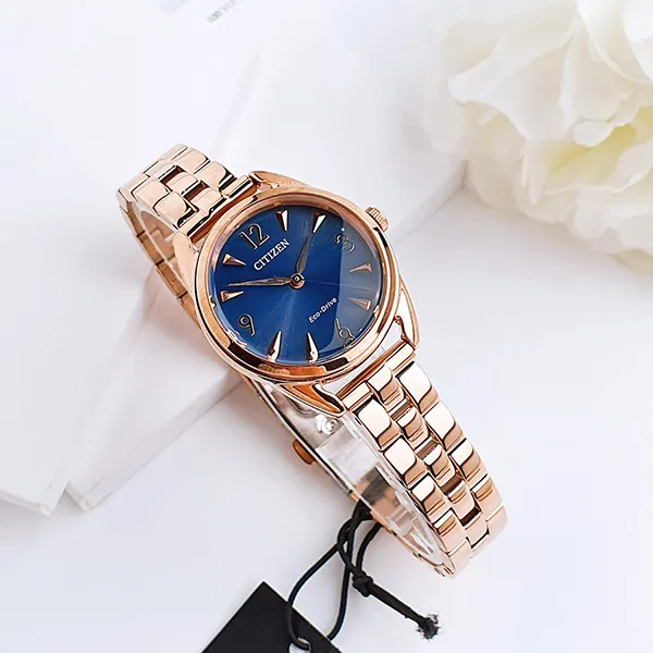 Đồng Hồ Nữ Citizen Eco-Drive EM0688-78L Màu Xanh/ Vàng Hồng - Đồng hồ - Vua Hàng Hiệu