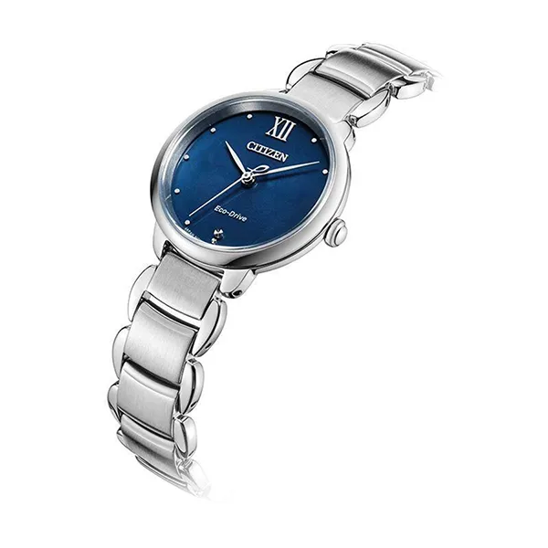 Đồng Hồ Nữ Citizen Eco-Drive EM0920-86L Màu Xanh Bạc