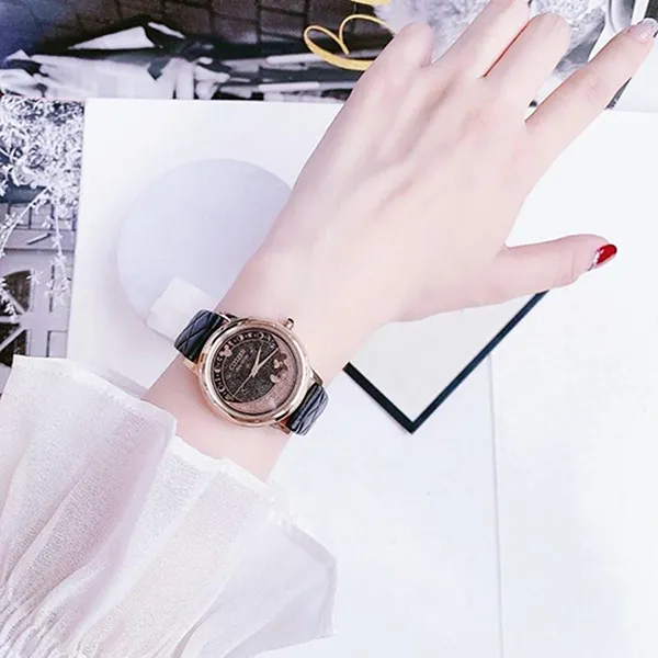 Đồng Hồ Nữ Citizen Eco-Drive FE6098-08W Màu Đen/ Vàng Hồng - Đồng hồ - Vua Hàng Hiệu