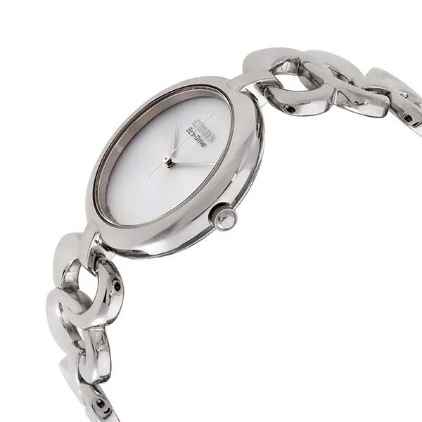 Đồng Hồ Nữ Citizen Eco-Drive Silhouette Link Bracelet Ladies Watch EM0220-53A Màu Bạc
