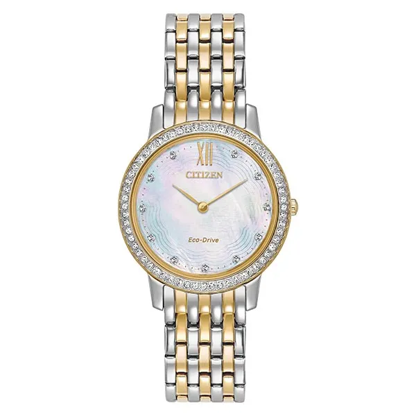 Đồng Hồ Nữ Citizen Eco-Drive EX1484-57D Màu Vàng Bạc