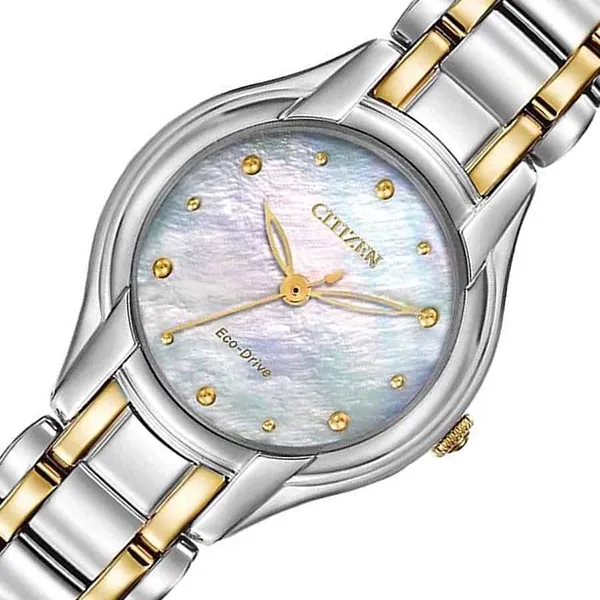 Đồng Hồ Nữ Citizen Eco Drive Watch EM0284-51N Màu Vàng Bạc