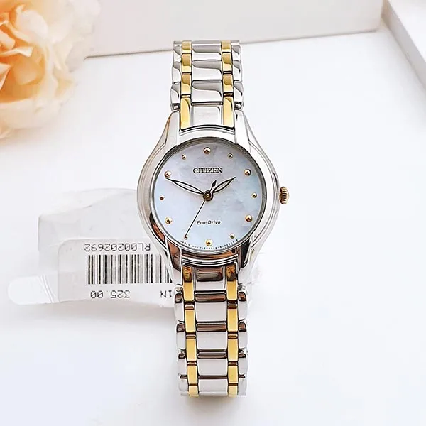 Đồng Hồ Nữ Citizen Eco Drive Watch EM0284-51N Màu Vàng Bạc