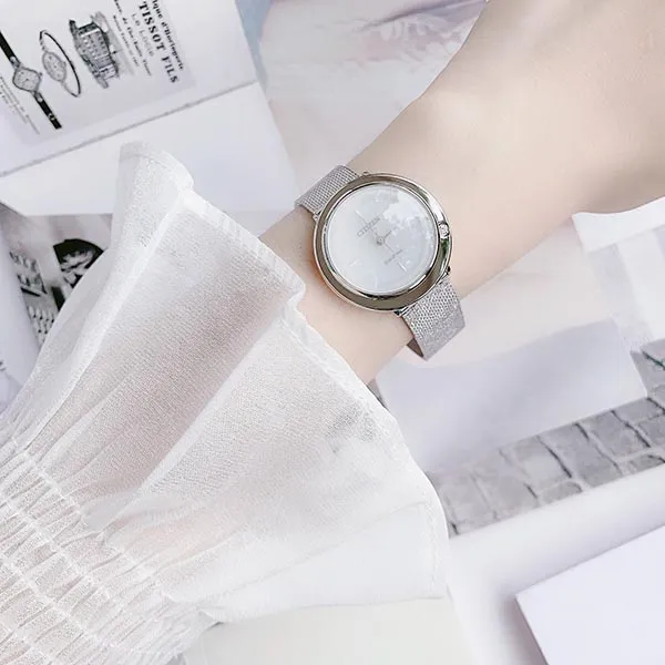 Đồng Hồ Nữ Citizen Eco-Drive EM0640-58D L Ambiluna Màu Bạc