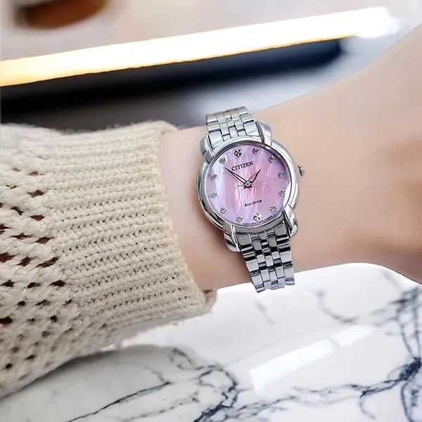 Đồng Hồ Nữ Citizen Eco-Drive EM0710-54Y Màu Hồng Bạc