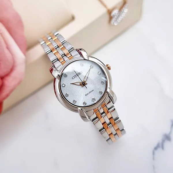 Đồng Hồ Nữ Citizen Eco Drive Watch EM0716-58A Màu Bạc