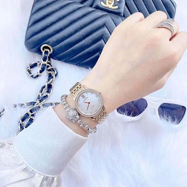 Đồng Hồ Nữ Citizen Eco Drive Watch EX1483-50D Màu Vàng