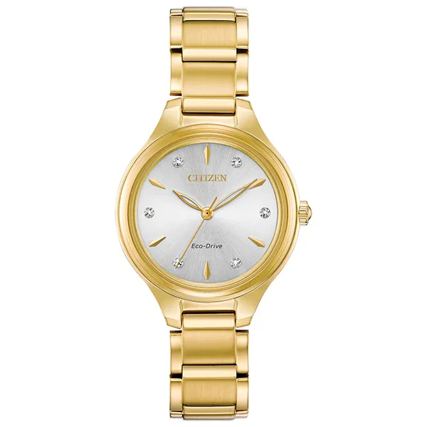 Đồng Hồ Nữ Citizen Eco Drive Watch FE2102-55A Màu Vàng Gold