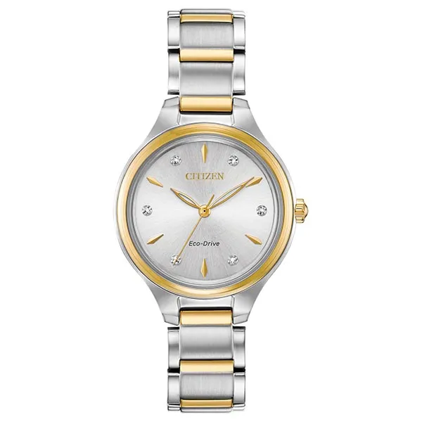 Đồng Hồ Nữ Citizen Eco Drive Watch FE2104-50A Màu Vàng Bạc