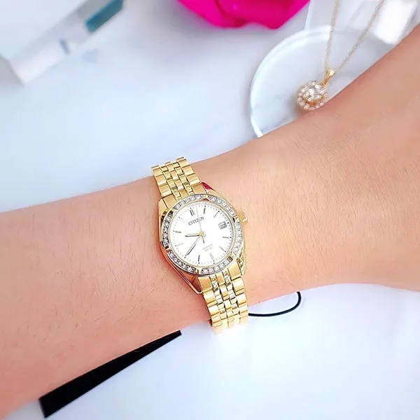 Đồng Hồ Nữ Citizen EU6062-50DXG Màu Vàng Trắng