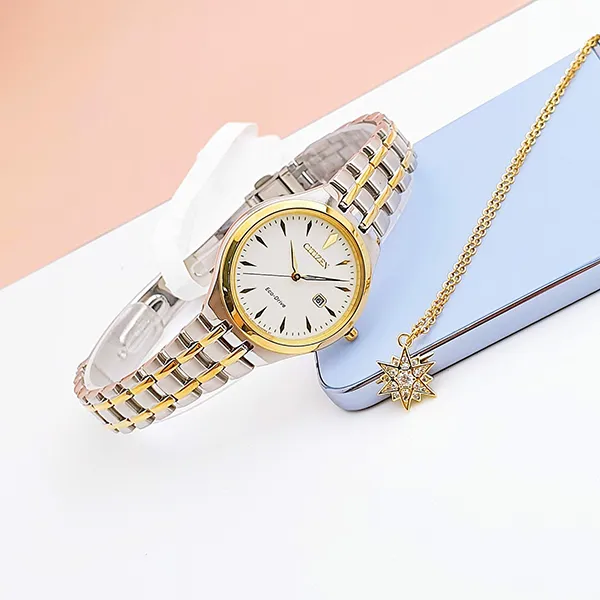 Đồng Hồ Nữ Citizen EW2494-54A Màu Bạc Vàng