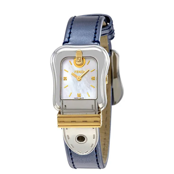 Đồng Hồ Nữ Fendi Leather Watch F380124531D1 Màu Xanh