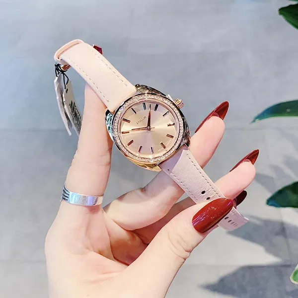 Đồng Hồ Nữ Fossil Vale Solar-Powered Brown Leather Watch BQ3773 Màu Hồng - Đồng hồ - Vua Hàng Hiệu