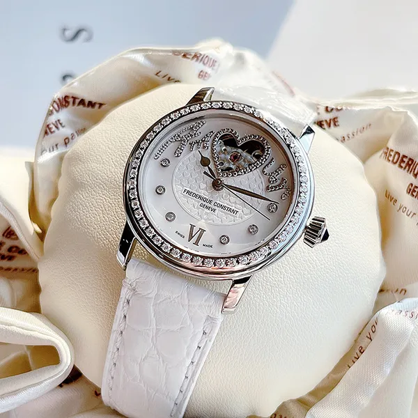 Đồng Hồ Nữ Frederique Constant FC-310SQ2PD6 Amour Heart Beat Limited 34mm Màu Trắng - Đồng hồ - Vua Hàng Hiệu