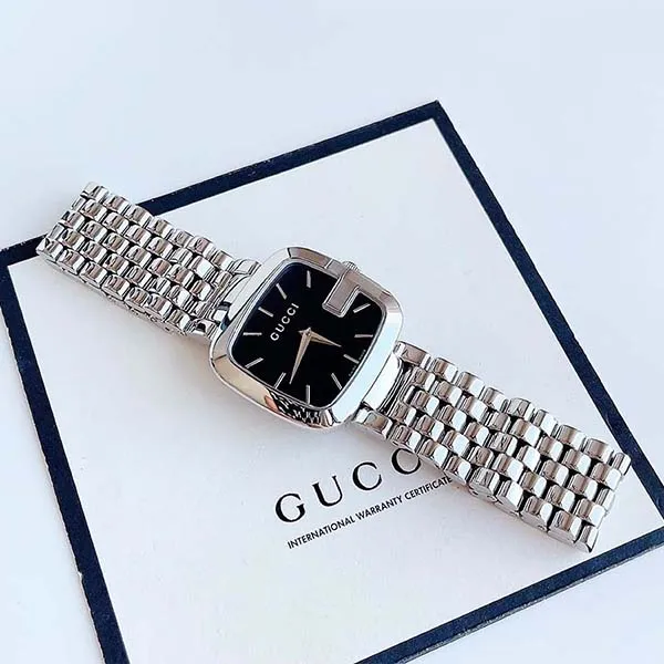 Đồng Hồ Nữ Gucci G-Gucci Stainless Steel Watch YA125416 Màu Bạc