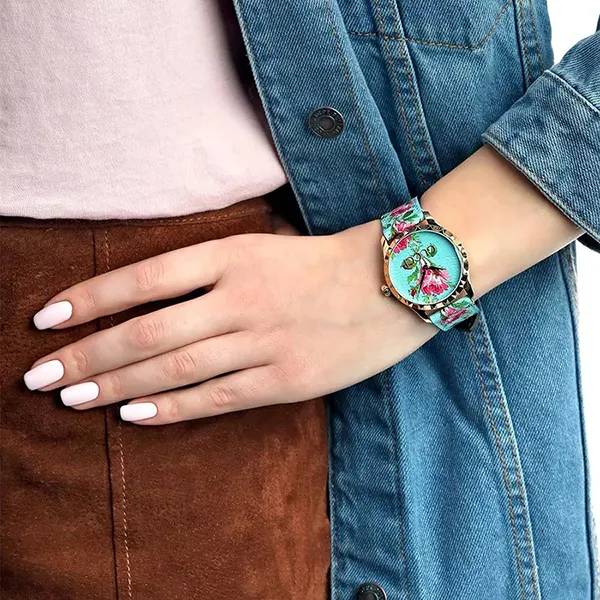 Đồng Hồ Nữ Gucci G-Timeless Aqua Floral Watch 38mm YA1264085 Màu Xanh
