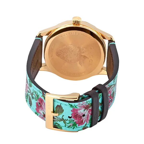 Đồng Hồ Nữ Gucci G-Timeless Aqua Floral Watch 38mm YA1264085 Màu Xanh