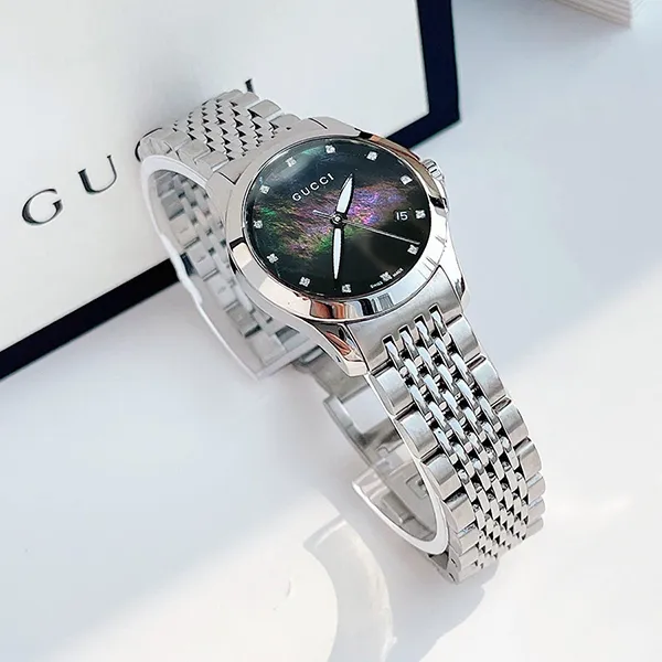 Đồng Hồ Nữ Gucci G-Timeless Diamond Màu Bạc - Đồng hồ - Vua Hàng Hiệu