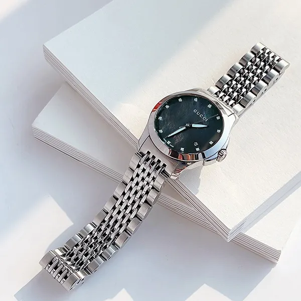 Đồng Hồ Nữ Gucci G-Timeless Diamond Màu Bạc - Đồng hồ - Vua Hàng Hiệu