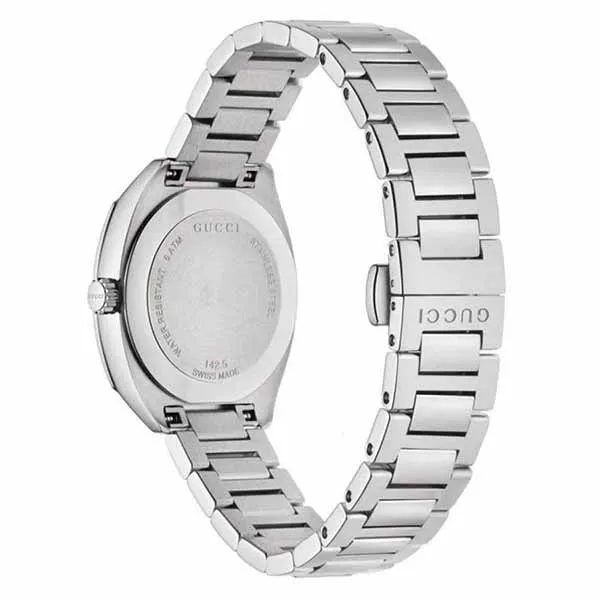 Đồng Hồ Nữ Gucci GG2570 Diamond Stainless Steel Watch YA142506 Màu Bạc