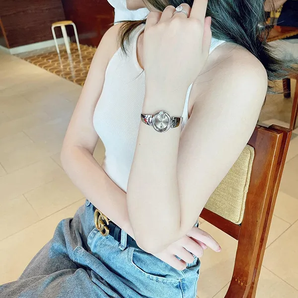 Đồng Hồ Nữ Gucci Guccissima Diamond Watch 27mm YA134506 Màu Bạc - Đồng hồ - Vua Hàng Hiệu