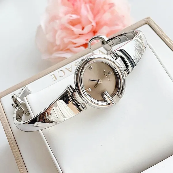 Đồng Hồ Nữ Gucci Guccissima Diamond Watch 27mm YA134506 Màu Bạc - Đồng hồ - Vua Hàng Hiệu