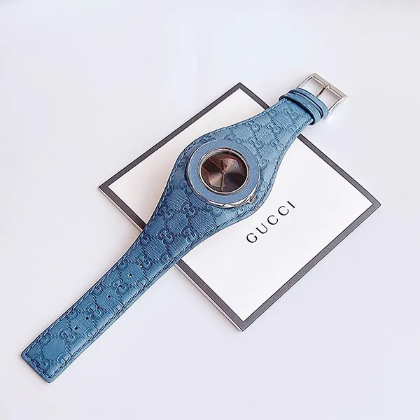Đồng Hồ Nữ Gucci U-Play Medium Bandeau Watch YA129427 Màu Xanh