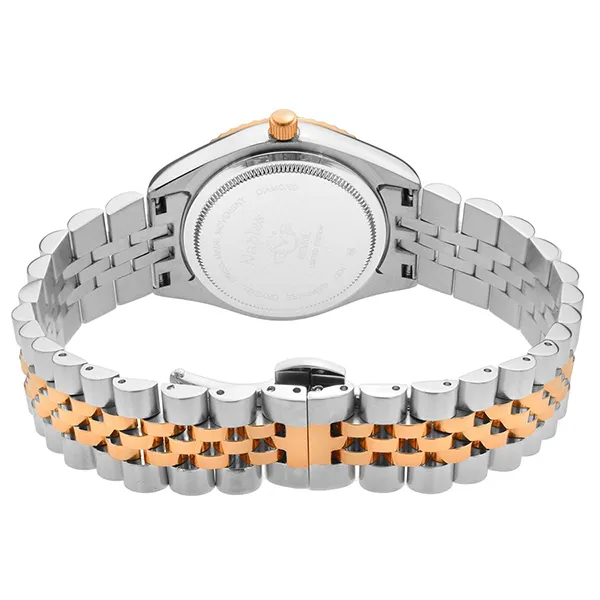 Đồng Hồ Nữ GV2 By Gevril 12408 Swiss Quartz Diamond Phối Màu
