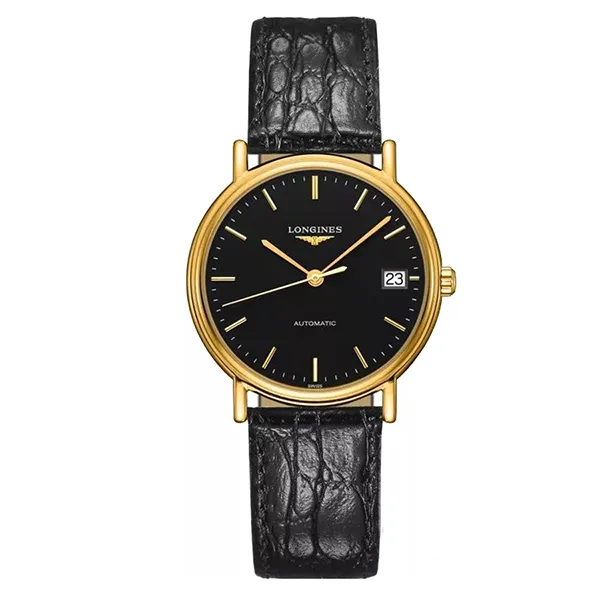 Đồng Hồ Nữ Longines Presence Automatic Watch L4.821.2.52.2 Màu Đen Vàng - Đồng hồ - Vua Hàng Hiệu