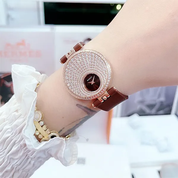 Đồng Hồ Nữ Madocy By Christian Ladies Watch M61688 Hai Mặt Màu Nâu