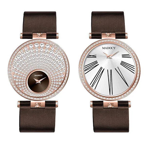 Đồng Hồ Nữ Madocy By Christian Ladies Watch M61688 Hai Mặt Màu Nâu
