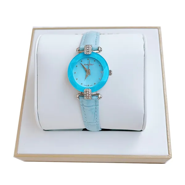 Đồng Hồ Nữ Mathey Tissot Women's Pyramide Watch P318F Màu Xanh Nhạt
