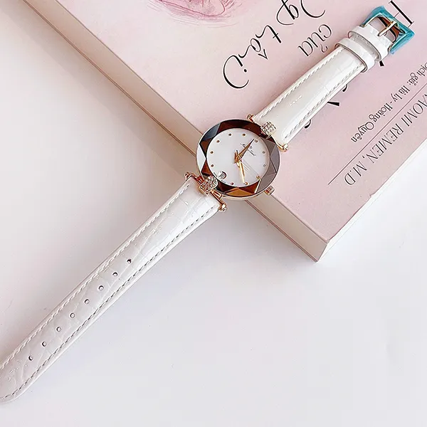 Đồng Hồ Nữ Mathey Tissot Women's Pyramide White Dial Watch P311M Màu Trắng