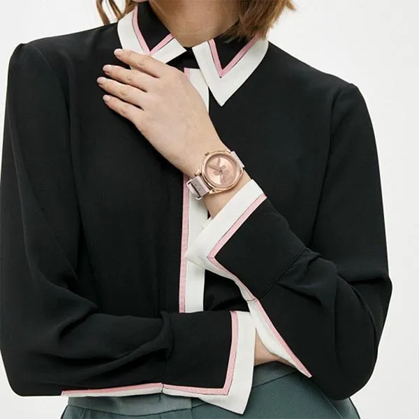 Đồng Hồ Nữ Michael Kors MK Pink Silicone Watch MK7139 Màu Hồng