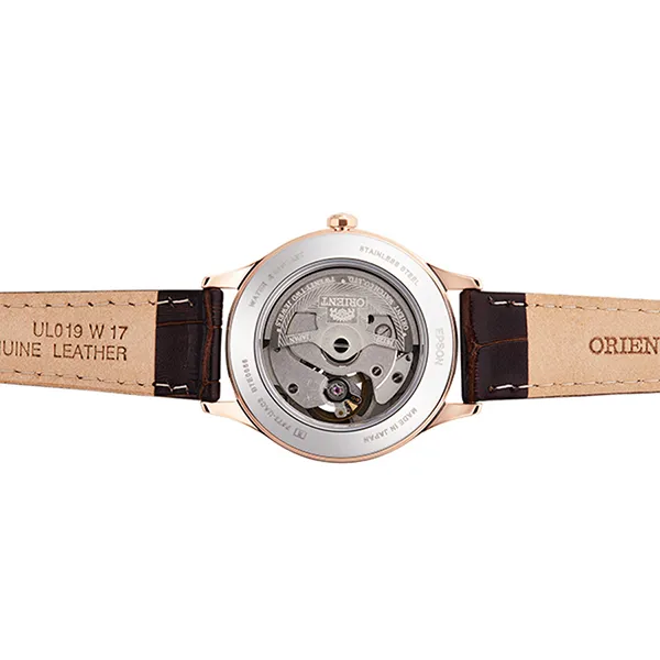Đồng Hồ Nữ Orient Open Heart Automatic Watch AG0023Y00C Màu Nâu