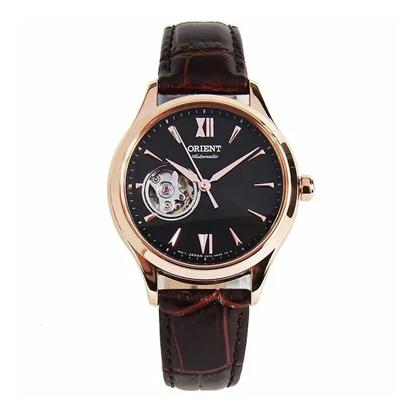 Đồng Hồ Nữ Orient Open Heart Automatic Watch AG0023Y00C Màu Nâu