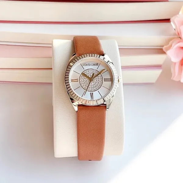 Đồng Hồ Nữ Roberto Cavalli Watch RC5L022L0025 30mm Màu Nâu